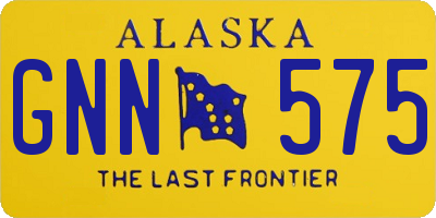 AK license plate GNN575