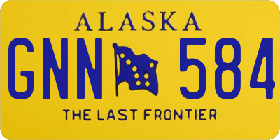 AK license plate GNN584