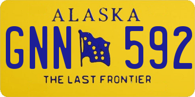 AK license plate GNN592