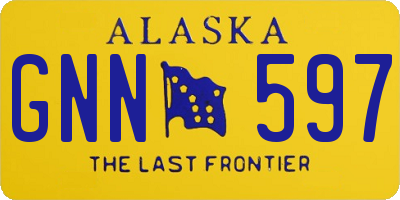 AK license plate GNN597