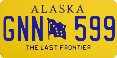 AK license plate GNN599