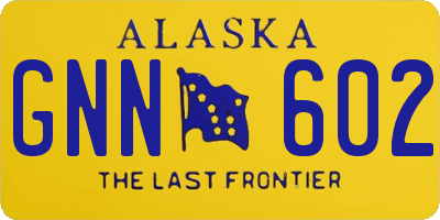 AK license plate GNN602