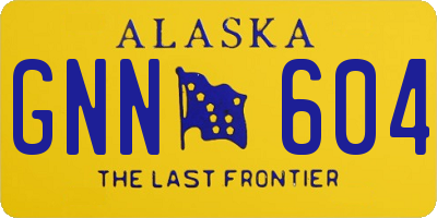 AK license plate GNN604