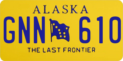 AK license plate GNN610