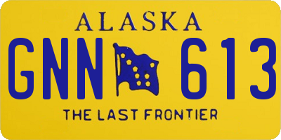 AK license plate GNN613