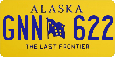 AK license plate GNN622