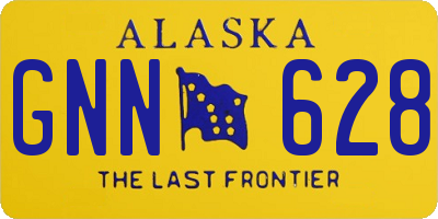 AK license plate GNN628