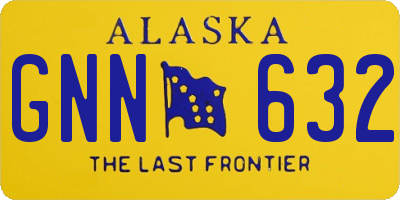 AK license plate GNN632