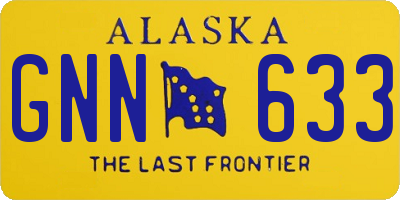 AK license plate GNN633