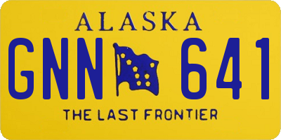 AK license plate GNN641