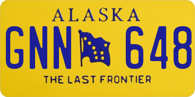 AK license plate GNN648