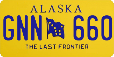 AK license plate GNN660