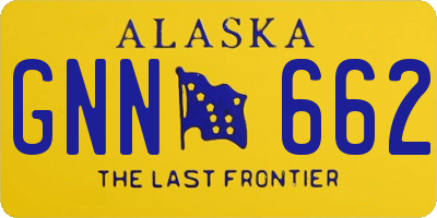 AK license plate GNN662