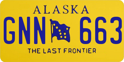 AK license plate GNN663