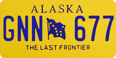 AK license plate GNN677