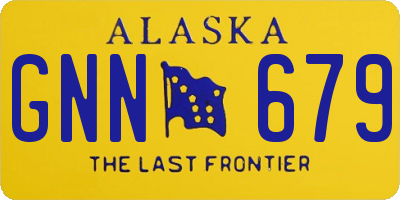 AK license plate GNN679