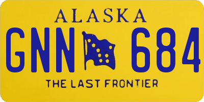 AK license plate GNN684