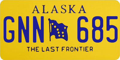 AK license plate GNN685