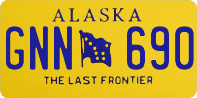 AK license plate GNN690