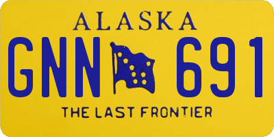 AK license plate GNN691