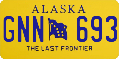 AK license plate GNN693