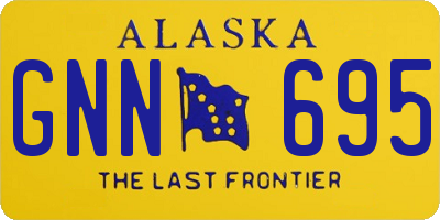 AK license plate GNN695