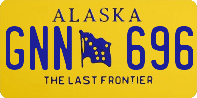 AK license plate GNN696