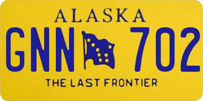 AK license plate GNN702