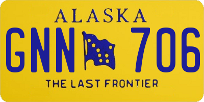 AK license plate GNN706