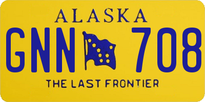 AK license plate GNN708