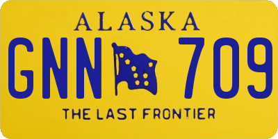 AK license plate GNN709