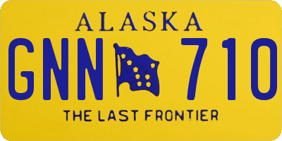 AK license plate GNN710