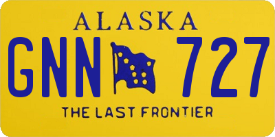 AK license plate GNN727