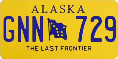 AK license plate GNN729