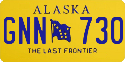 AK license plate GNN730