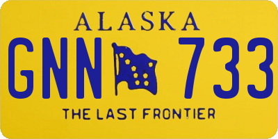 AK license plate GNN733