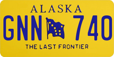 AK license plate GNN740