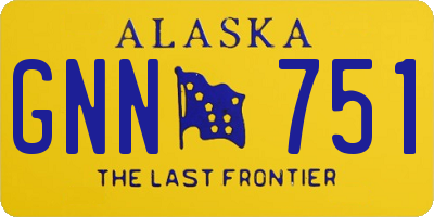 AK license plate GNN751