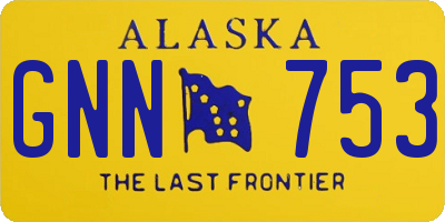 AK license plate GNN753