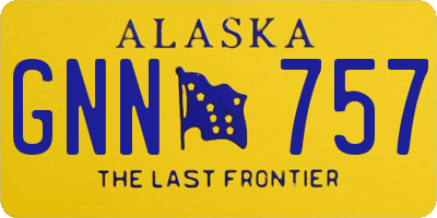 AK license plate GNN757