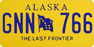 AK license plate GNN766