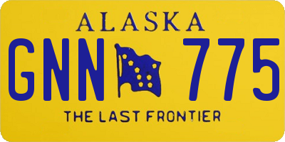 AK license plate GNN775