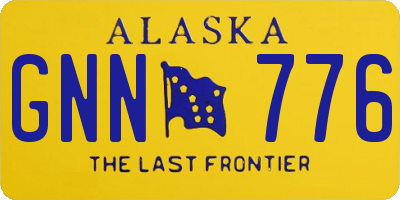 AK license plate GNN776