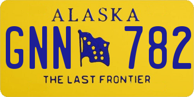 AK license plate GNN782