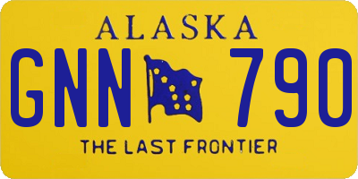 AK license plate GNN790