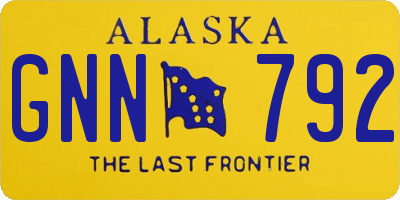 AK license plate GNN792