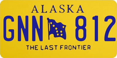 AK license plate GNN812