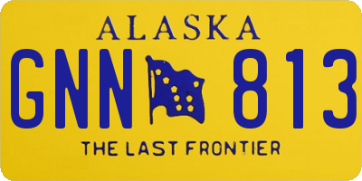 AK license plate GNN813