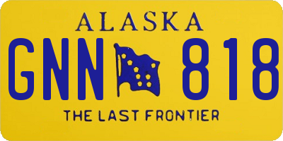 AK license plate GNN818