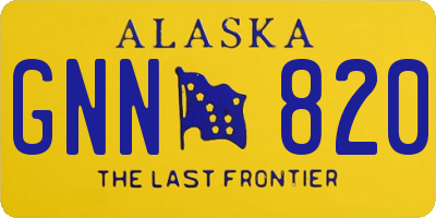 AK license plate GNN820